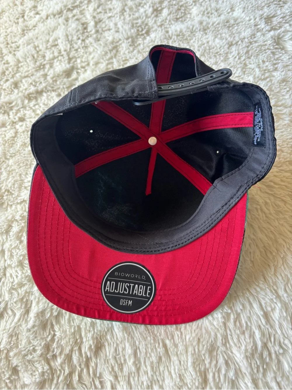 Kids Black & Green Deku Character Cap